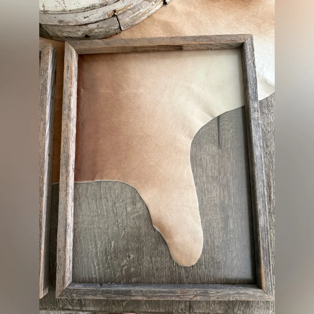 (2) Rustic Farmhouse Frames With Plexiglass